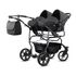 Carucior pentru gemeni Mikado GOLDSTAR 3 in 1 GS-10, Culoare: Gri/Negru, Model: gemeni - poza 2 - ExclusivMAG.ro