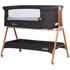 Patut Co-Sleeper Chipolino Sweet Dreams graphite wood, Culoare: Gri/Negru, Dimensiuni: 90x50,poza 3