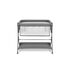 Patut co-sleeper Lionelo Leonie Plus, Pliabil, Cu sistem de leganare, Gri, Culoare: Gri, Dimensiuni: 80x50,poza 4