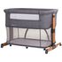 Patut Co-Sleeper si Tarc Chipolino Mommy 'n Me graphite wood, Culoare: Gri, Dimensiuni: 90x50