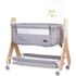 Patut Co-Sleeper Chipolino Heart 2 Heart glacier, Culoare: Gri deschis, Dimensiuni: 90x50,poza 3