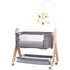 Patut Co-Sleeper Chipolino Heart 2 Heart graphite, Culoare: Gri, Dimensiuni: 90x50  - ExclusivMAG.ro Patut Co-Sleeper Chipolino Heart 2 Heart graphite, Culoare: Gri, Dimensiuni: 90x50