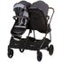 Carucior gemeni Chipolino Duo Smart 2 in 1 silver grey, Culoare: Gri/Negru, Model: gemeni,poza 5