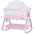 Patut Co-Sleeper Chipolino Baby Boss blush, Culoare: Roz, Dimensiuni: 95x65