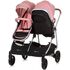 Carucior gemeni Chipolino Duo Smart 2 in 1 flamingo, Culoare: Roz, Model: gemeni - poza 5 - ExclusivMAG.ro