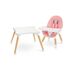 Scaun de masa transformabil Caretero TUVA Pink, Culoare: Roz,poza 3  - ExclusivMAG.ro Scaun de masa transformabil Caretero TUVA Pink, Culoare: Roz,poza 3