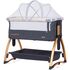 Patut Co-Sleeper Chipolino Baby Boss raven, Culoare: Gri/Negru, Dimensiuni: 95x65,poza 3
