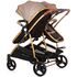 Carucior gemeni Chipolino Duo Smart 2 in 1 golden beige, Culoare: Crem, Model: gemeni,poza 4