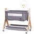 Patut Co-Sleeper Chipolino Heart 2 Heart graphite, Culoare: Gri, Dimensiuni: 90x50,poza 3  - ExclusivMAG.ro Patut Co-Sleeper Chipolino Heart 2 Heart graphite, Culoare: Gri, Dimensiuni: 90x50,poza 3