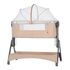 Patut co-sleeping pliabil si reglabil pe inaltime Carrello ARIA, Sand Beige, Culoare: Bej, Dimensiuni: 80x50