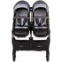 Carucior gemeni Chipolino Duo Smart 2 in 1 silver grey, Culoare: Gri/Negru, Model: gemeni,poza 9