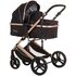 Carucior Chipolino Amore 2 in 1 obsidian gold, Culoare: Negru/Auriu, Model: 2 in 1  - ExclusivMAG.ro