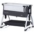 Patut Co-Sleeper Chipolino Baby Boss anthracite, Culoare: Gri, Dimensiuni: 95x65 - poza 6 - ExclusivMAG.ro