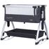 Patut Co-Sleeper Chipolino Baby Boss anthracite, Culoare: Gri, Dimensiuni: 95x65 - poza 4 - ExclusivMAG.ro