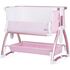 Patut Co-Sleeper Chipolino Baby Boss blush, Culoare: Roz, Dimensiuni: 95x65,poza 5