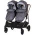 Carucior gemeni Chipolino Duo Smart 2 in 1 silver grey, Culoare: Gri/Negru, Model: gemeni,poza 8