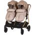 Carucior gemeni Chipolino Duo Smart 2 in 1 golden beige, Culoare: Crem, Model: gemeni,poza 8