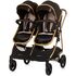 Carucior gemeni Chipolino Duo Smart 3 in 1 obsidian gold, Culoare: Negru/Auriu, Model: gemeni,poza 8