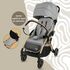 Carucior Sport AppeKids Upp, De la nastere la 22kg - Powder Grey, Culoare: Gri, Model: sport,poza 5  - ExclusivMAG.ro Carucior Sport AppeKids Upp, De la nastere la 22kg - Powder Grey, Culoare: Gri, Model: sport,poza 5