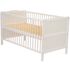Patut din lemn BabyNeeds Nadia 140x70 cm, transformabil, Alb,poza 6