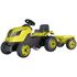 Tractor cu pedale si remorca Smoby Farmer XL verde, Culoare: Verde  - ExclusivMAG.ro
