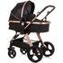 Carucior Chipolino Havana 3 in 1 obsidian gold, Culoare: Negru/Auriu, Model: 3 in 1 - poza 3 - ExclusivMAG.ro