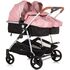Carucior gemeni Chipolino Duo Smart 3 in 1 flamingo, Culoare: Roz, Model: gemeni - poza 3 - ExclusivMAG.ro