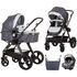 Carucior Chipolino Havana 3 in 1 silver grey, Culoare: Gri, Model: 3 in 1,poza 2