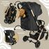 Carucior Sport AppeKids Upp, De la nastere la 22kg - Jet Black, Culoare: Negru, Model: sport,poza 4
