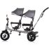Tricicleta gemeni Chipolino 2Play silver grey, Culoare: Gri deschis,poza 4