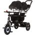 Tricicleta gemeni Chipolino 2Play obsidian leaves, Culoare: Negru