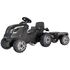Tractor cu pedale si remorca Smoby Farmer XL negru, Culoare: Negru - poza 2 - ExclusivMAG.ro