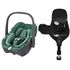 Scaun Auto I-Size Maxi-Cosi PEBBLE 360 + Baza Auto FAMILYFIX 360 PRO ESSENTIAL GREEN, Culoare: Verde, Grupa: 0-13kg (0 luni - 12 luni)