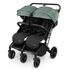 Carucior pliabil pentru gemeni BabyGo GoTwice, Green, Culoare: Verde, Model: gemeni