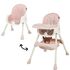Scaun de masa 2 in 1 Juju Eat&Smile, Pink, Culoare: Roz,poza 2
