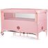 Patut pliabil Chipolino Relax flamingo linen cu laterala culisanta, Culoare: Roz, Dimensiuni: 120x60 - poza 3 - ExclusivMAG.ro