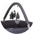Patut pliabil cu saltea de infasat Chipolino Luna granite, Culoare: Gri/Negru, Dimensiuni: 120x60,poza 5