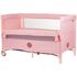 Patut pliabil Chipolino Relax flamingo linen cu laterala culisanta, Culoare: Roz, Dimensiuni: 120x60  - ExclusivMAG.ro