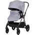 Carucior Chipolino Infinity 3 in 1 granite, Culoare: Gri deschis, Model: 3 in 1,poza 11