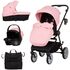 Carucior Chipolino Linea 3 in 1 flamingo, Culoare: Roz, Model: 3 in 1,poza 2