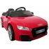 Masinuta electrica cu telecomanda, roti EVA, scaun piele Audi TT R-Sport - Rosu, Culoare: Rosu, Capacitate acumulator: 6V