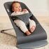 BabyBjorn - Balansoar Bliss Anthracite cu aspect delicat de petala, tesatura matlasata, Culoare: Negru,poza 8