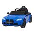 Masinuta electrica cu telecomanda BMW M4, roti EVA, scaun tapitat, putere 70W - Albastru, Culoare: Albastru, Capacitate acumulator: 12V  - ExclusivMAG.ro