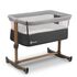 Patut Co-Sleeper cu balansare, Lionelo Leonie, Grey Sand, Culoare: Gri/Negru, Dimensiuni: 95x65