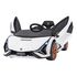 Masinuta electrica cu telecomanda LAMBORGHINI SIAN, roti EVA, scaun tapitat, putere 106W - Alb, Culoare: Alb, Capacitate acumulator: 12V