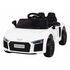 Masinuta electrica cu telecomanda AUDI R8, roti EVA, scaun tapitat, putere 70W - Alb, Culoare: Alb, Capacitate acumulator: 6V