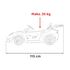 Masinuta electrica cu telecomanda MASERATI MC20 GT2, roti EVA, scaun tapitat, putere 110W - Albastru, Culoare: Albastru, Capacitate acumulator: 12V,poza 11