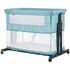 Patut co-sleeper si tarc Chipolino Zen pastel green, Culoare: Turquoise, Dimensiuni: 90x50,poza 7
