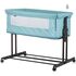 Patut co-sleeper si tarc Chipolino Zen pastel green, Culoare: Turquoise, Dimensiuni: 90x50,poza 6