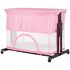Patut co-sleeper si tarc Chipolino Zen flamingo, Culoare: Roz, Dimensiuni: 90x50,poza 8  - ExclusivMAG.ro Patut co-sleeper si tarc Chipolino Zen flamingo, Culoare: Roz, Dimensiuni: 90x50,poza 8